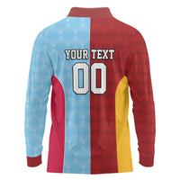 Custom British Lions Australia Waratahs Long Sleeve Polo Shirt Sporty Style