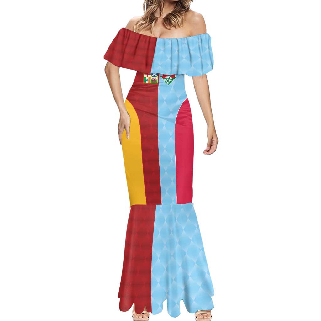 Custom British Lions Australia Waratahs Mermaid Dress Sporty Style