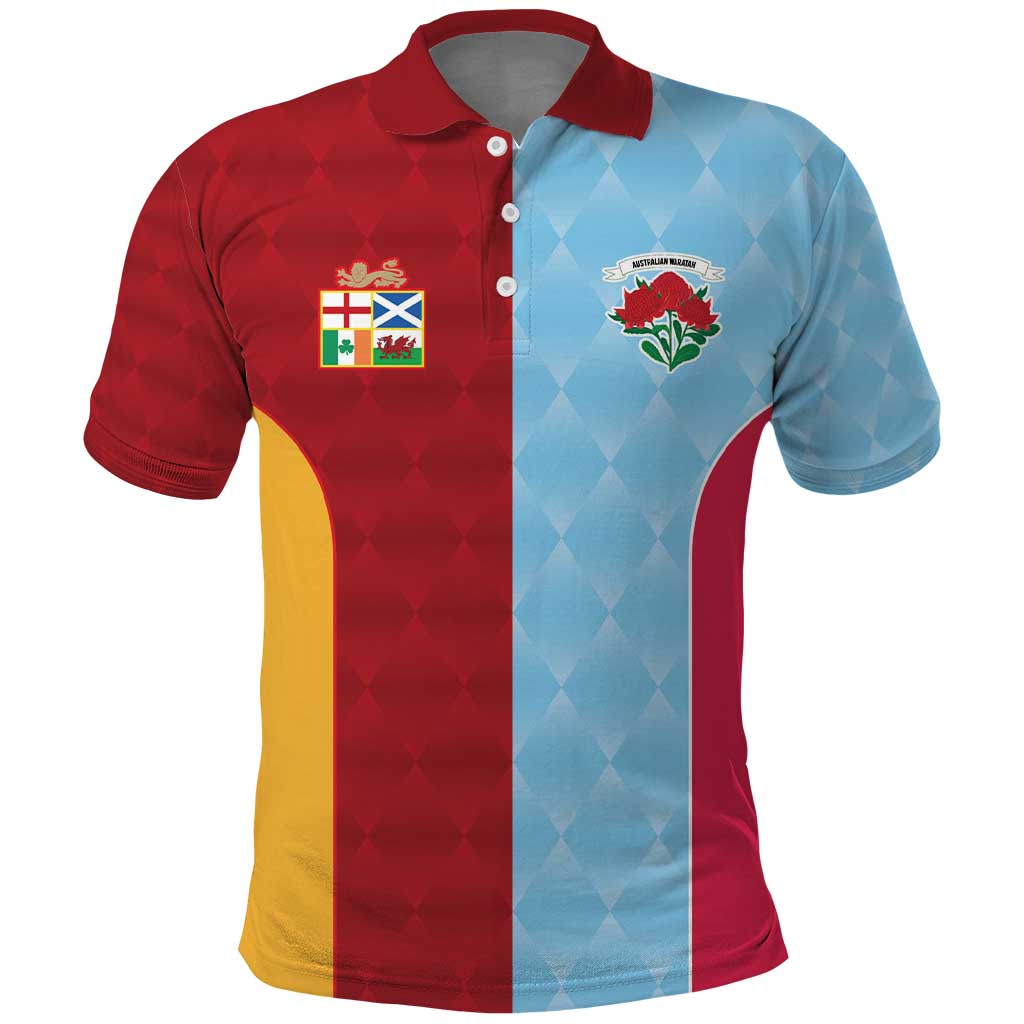 Custom British Lions Australia Waratahs Polo Shirt Sporty Style