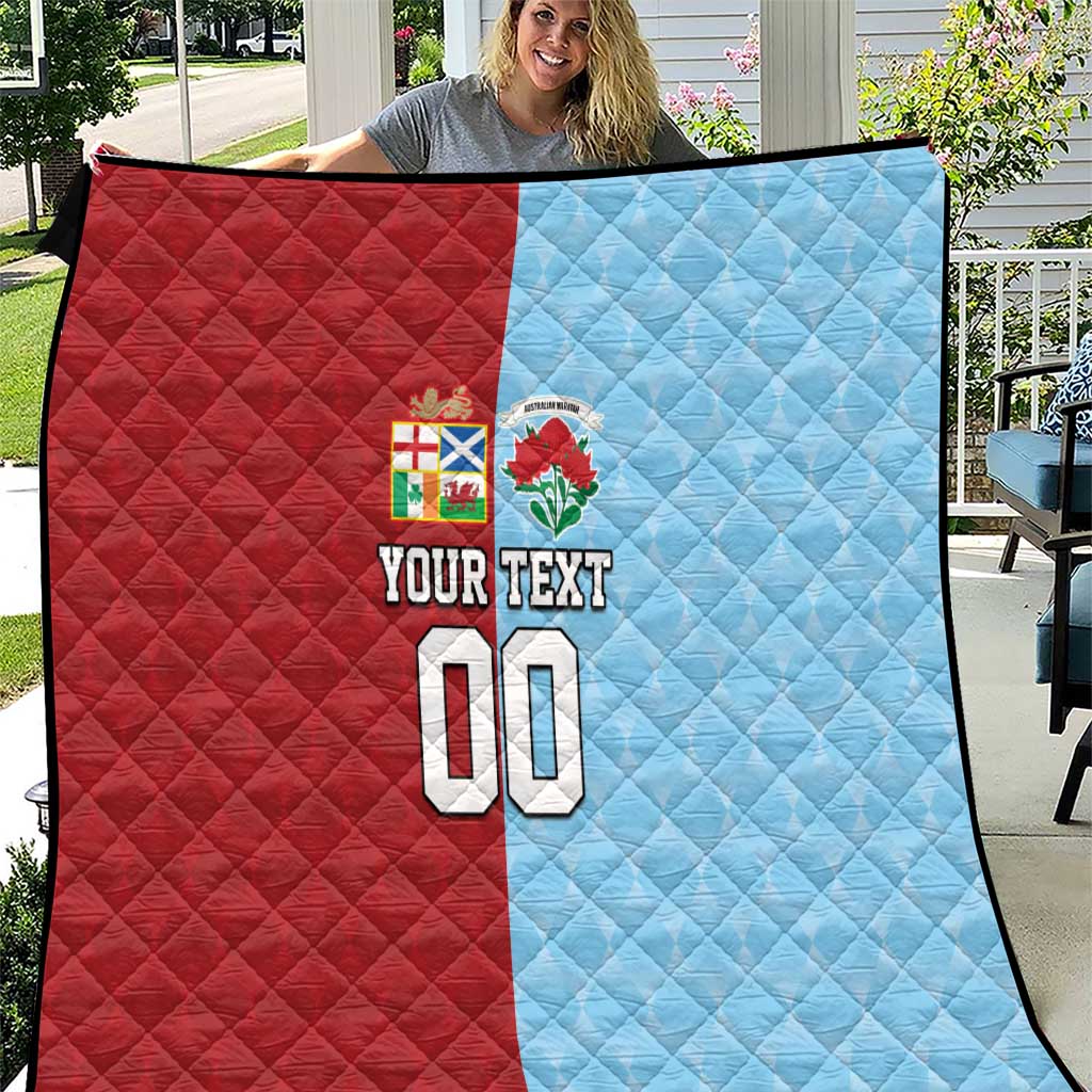 Custom British Lions Australia Waratahs Quilt Sporty Style
