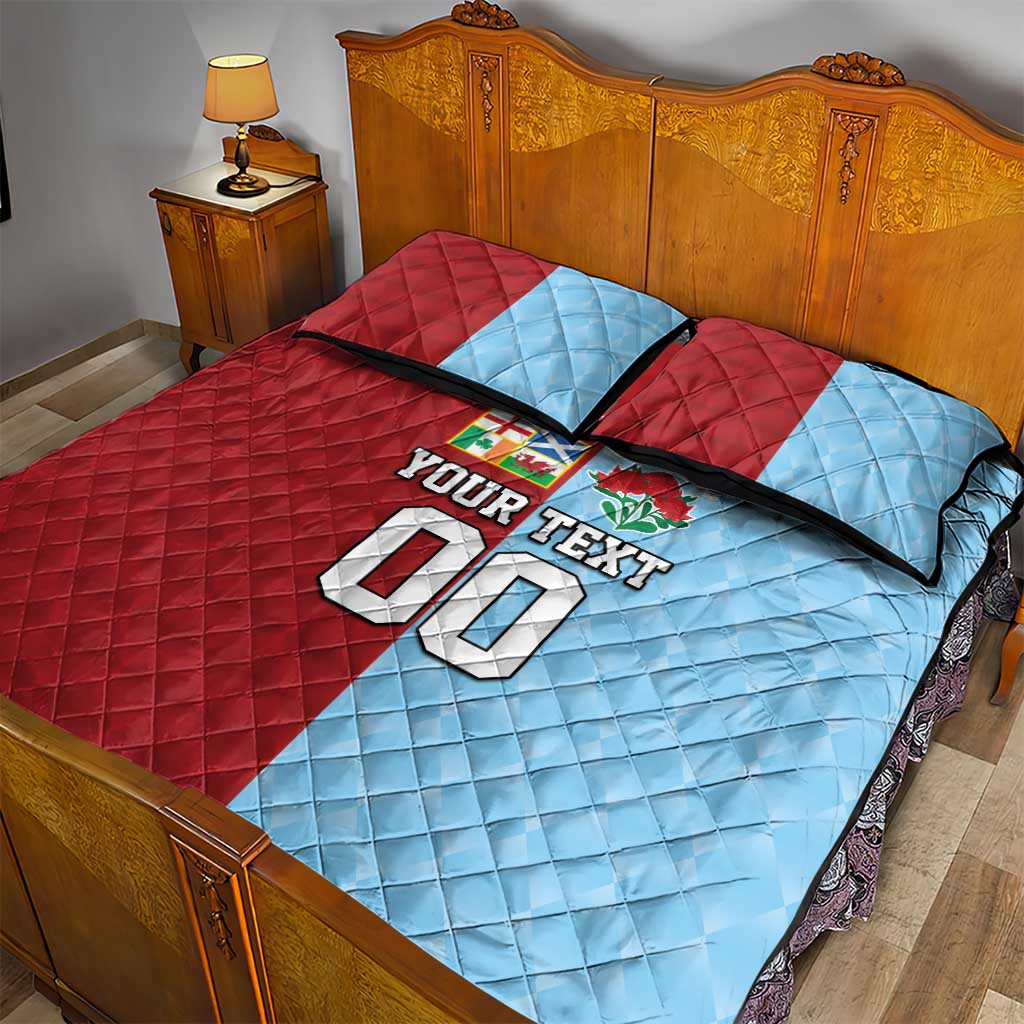 Custom British Lions Australia Waratahs Quilt Bed Set Sporty Style