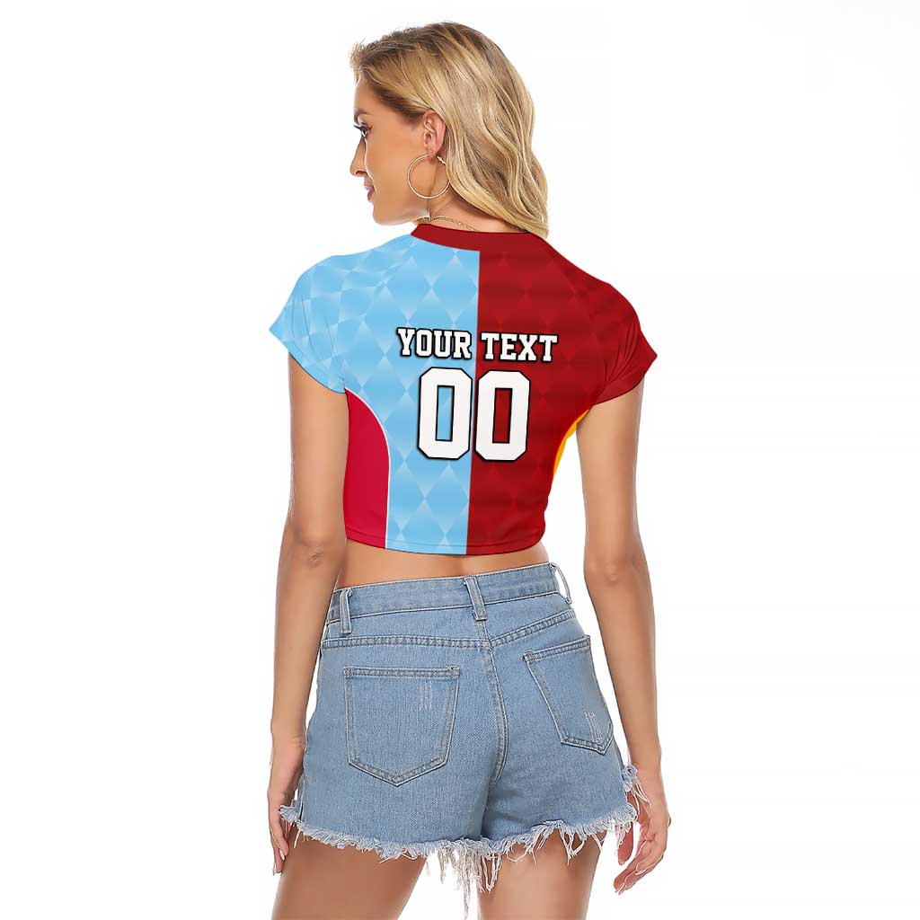 Custom British Lions Australia Waratahs Raglan Cropped T Shirt Sporty Style