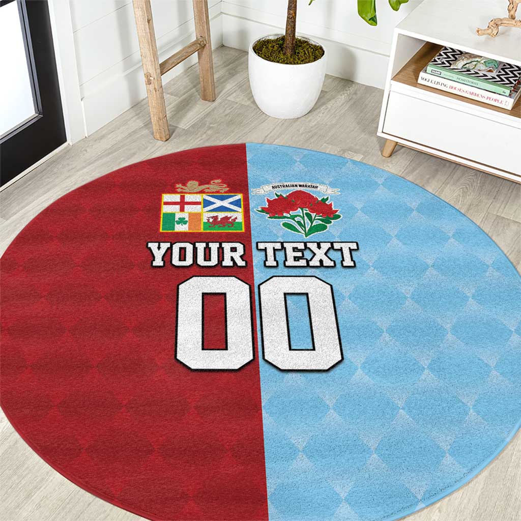 Custom British Lions Australia Waratahs Round Carpet Sporty Style