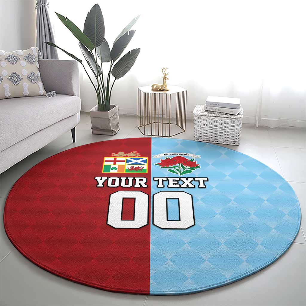 Custom British Lions Australia Waratahs Round Carpet Sporty Style