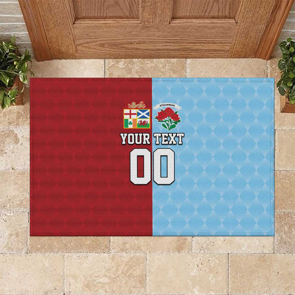 Custom British Lions Australia Waratahs Rubber Doormat Sporty Style