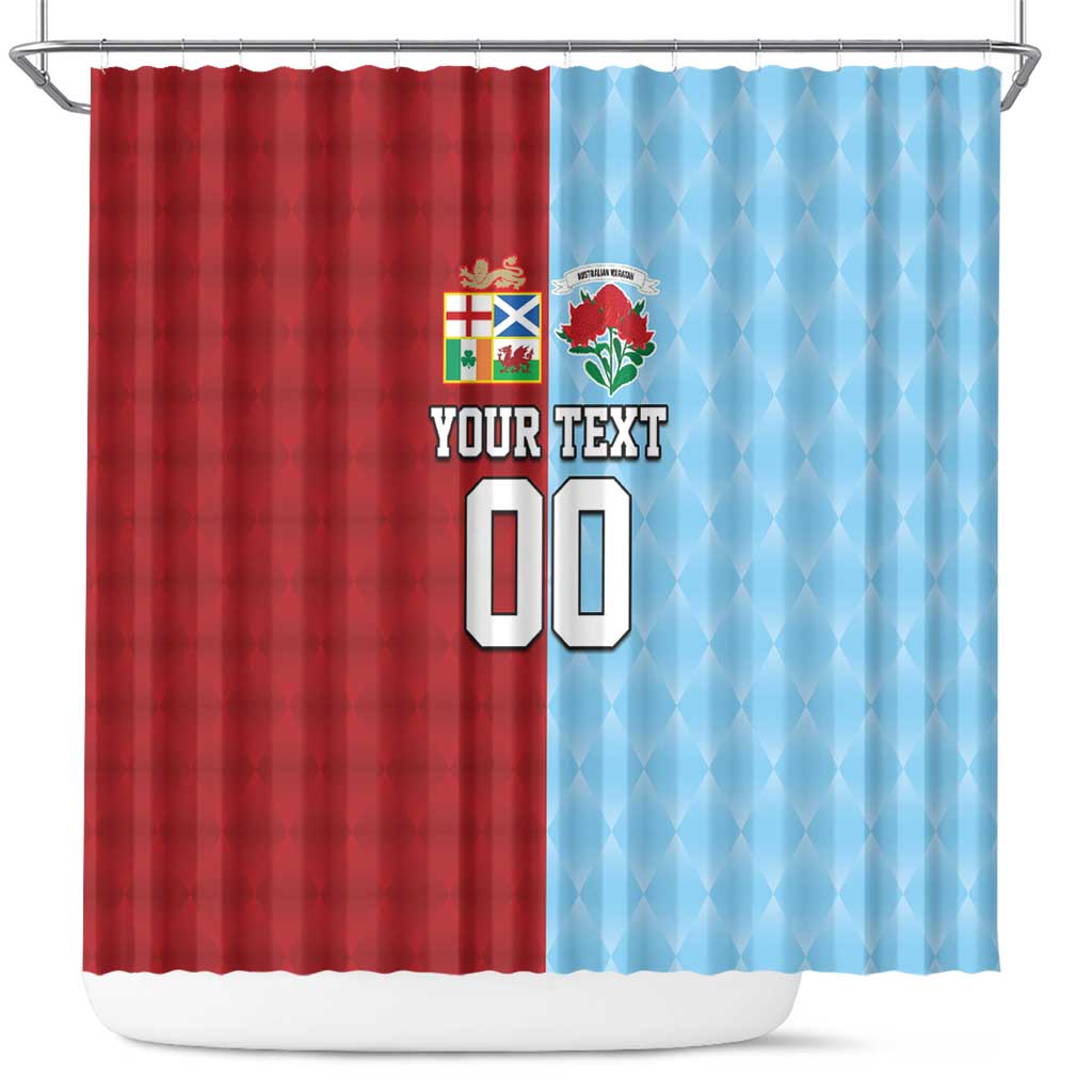 Custom British Lions Australia Waratahs Shower Curtain Sporty Style