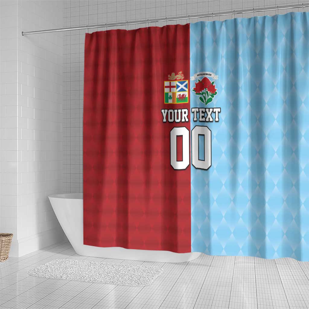 Custom British Lions Australia Waratahs Shower Curtain Sporty Style