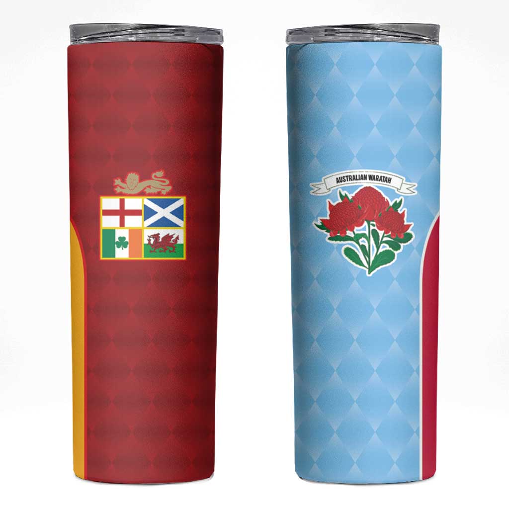 Custom British Lions Australia Waratahs Skinny Tumbler Sporty Style