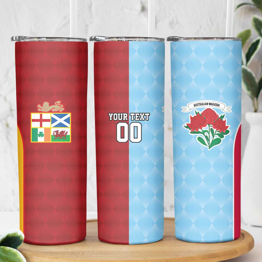 Custom British Lions Australia Waratahs Skinny Tumbler Sporty Style