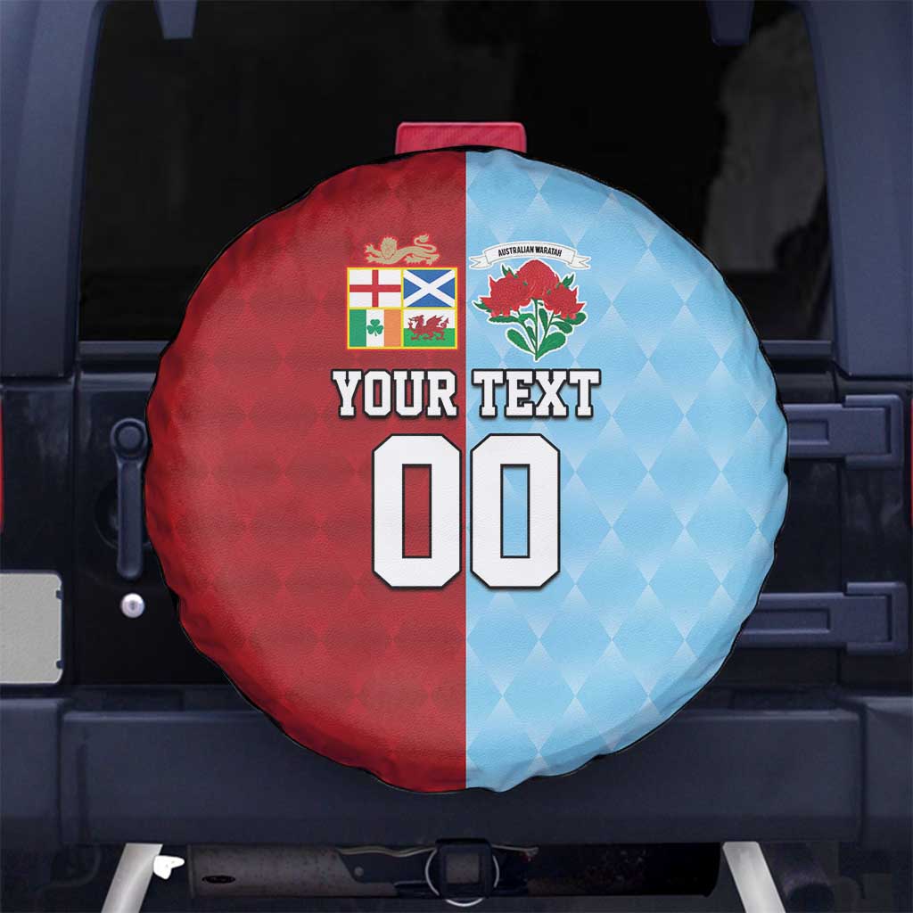 Custom British Lions Australia Waratahs Spare Tire Cover Sporty Style