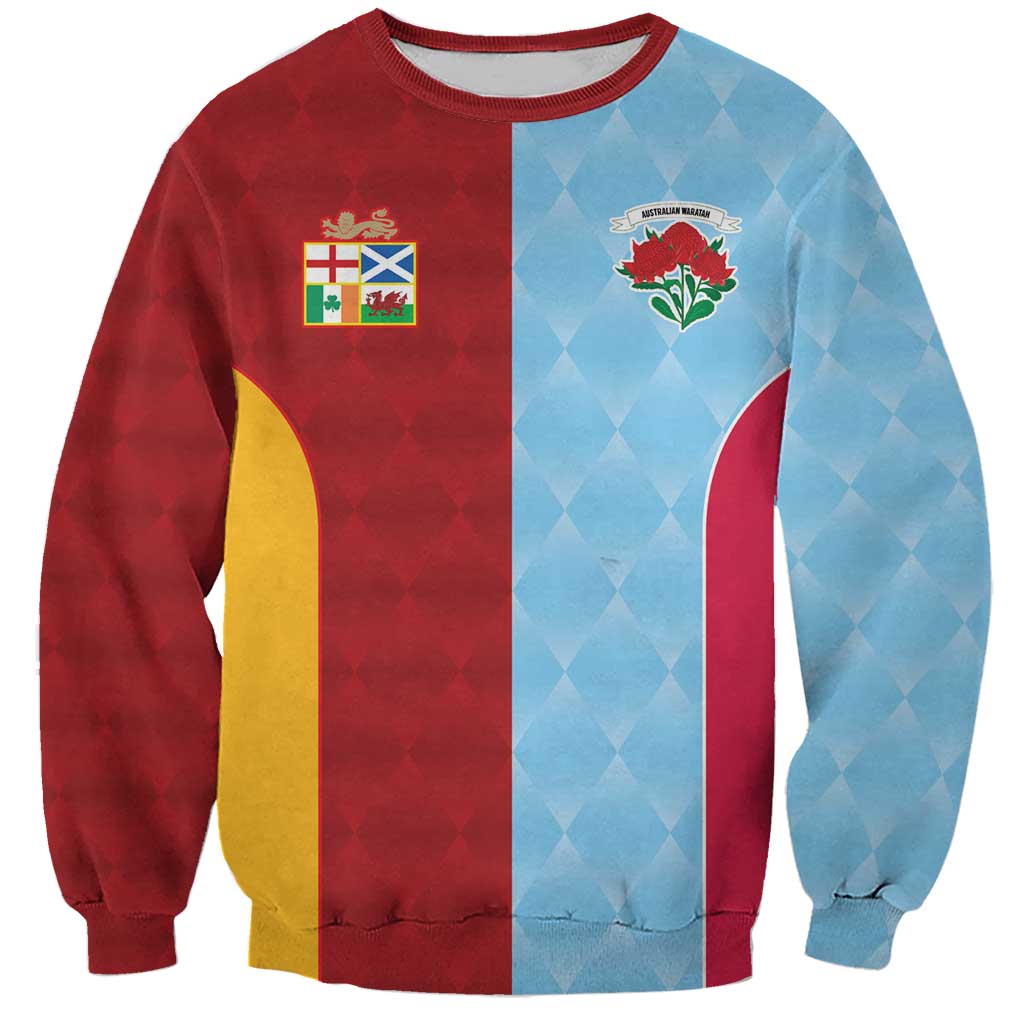 Custom British Lions Australia Waratahs Sweatshirt Sporty Style