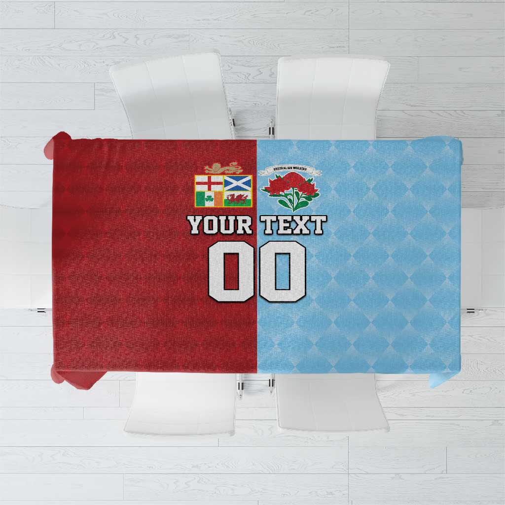 Custom British Lions Australia Waratahs Tablecloth Sporty Style