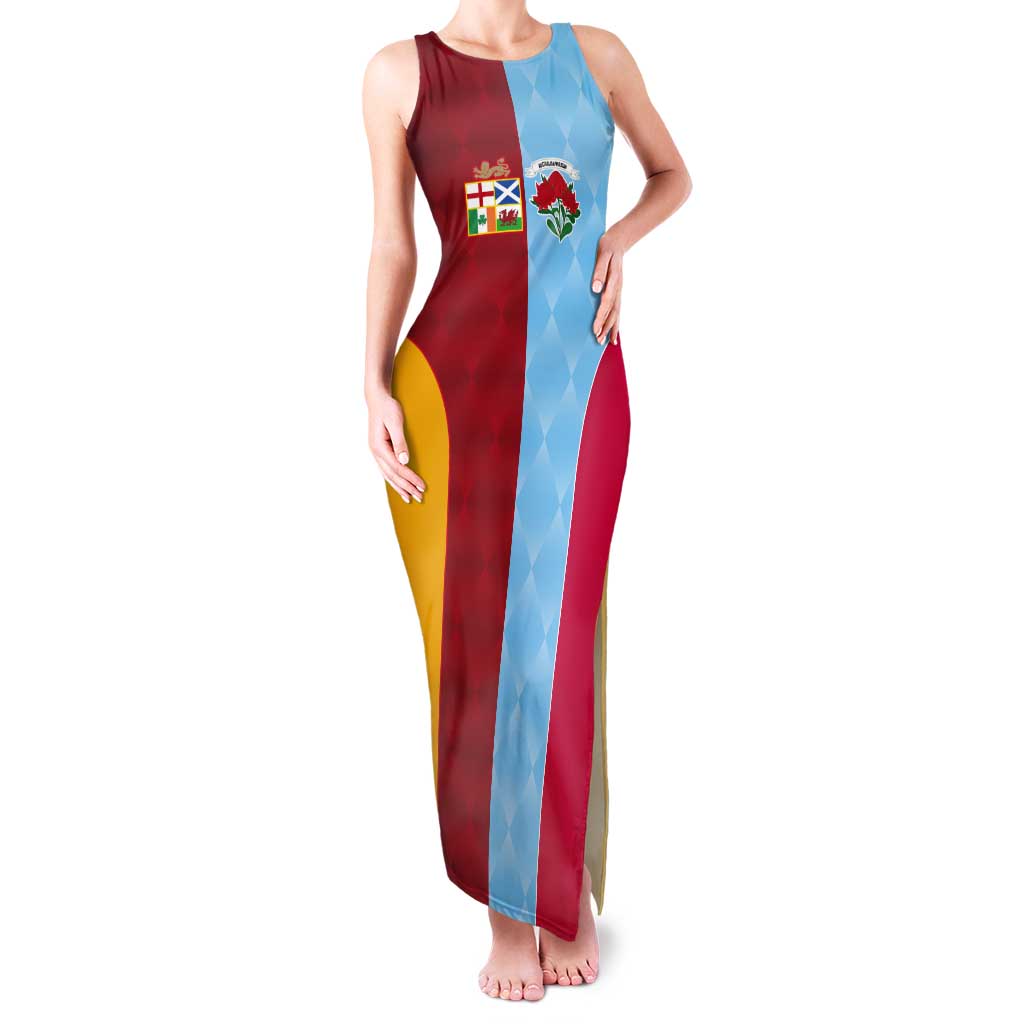 Custom British Lions Australia Waratahs Tank Maxi Dress Sporty Style