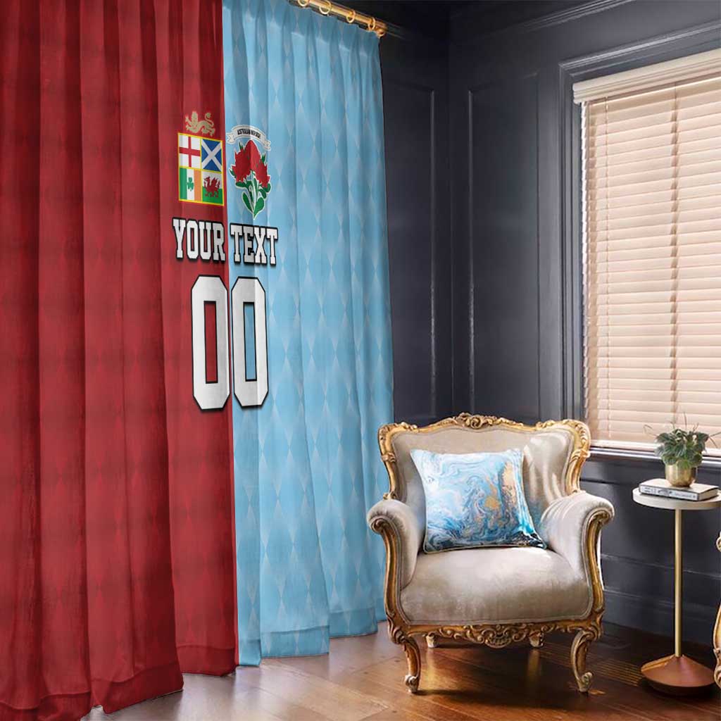Custom British Lions Australia Waratahs Window Curtain Sporty Style