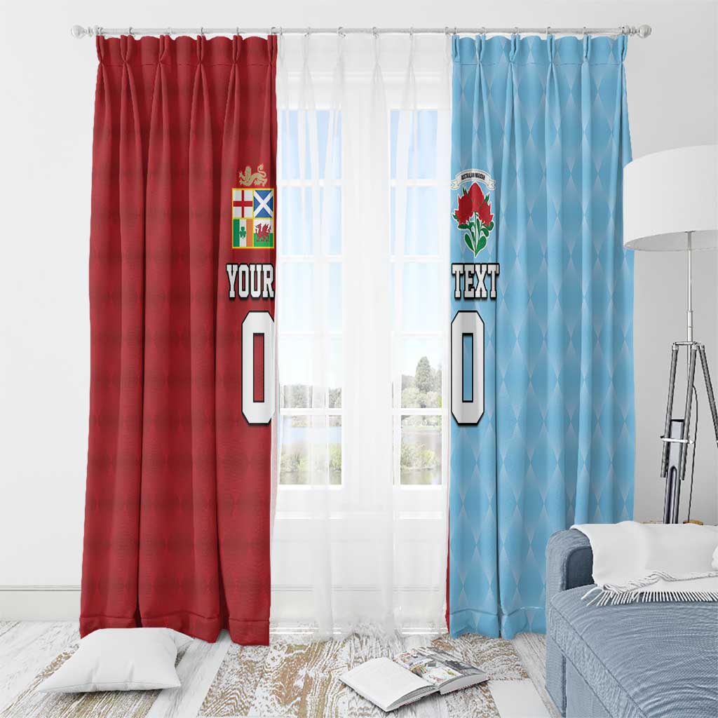 Custom British Lions Australia Waratahs Window Curtain Sporty Style