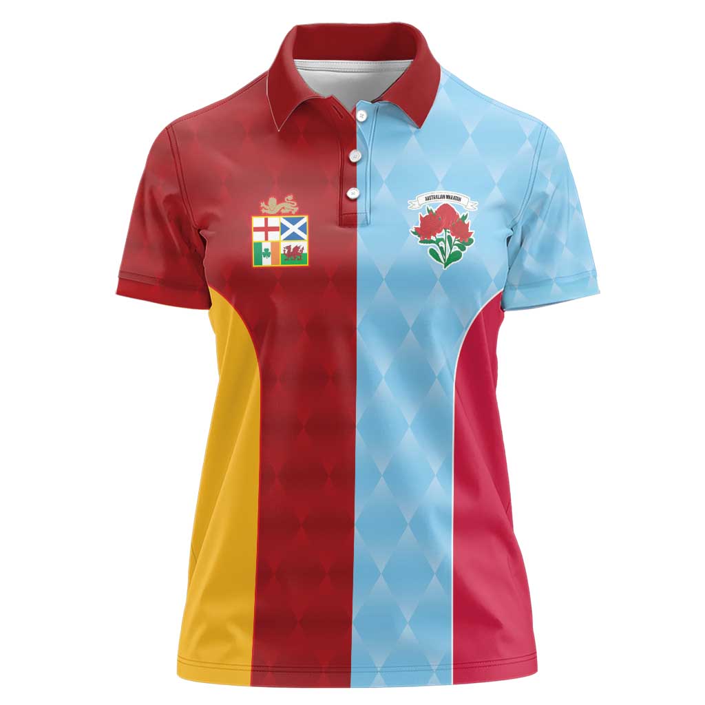 Custom British Lions Australia Waratahs Women Polo Shirt Sporty Style