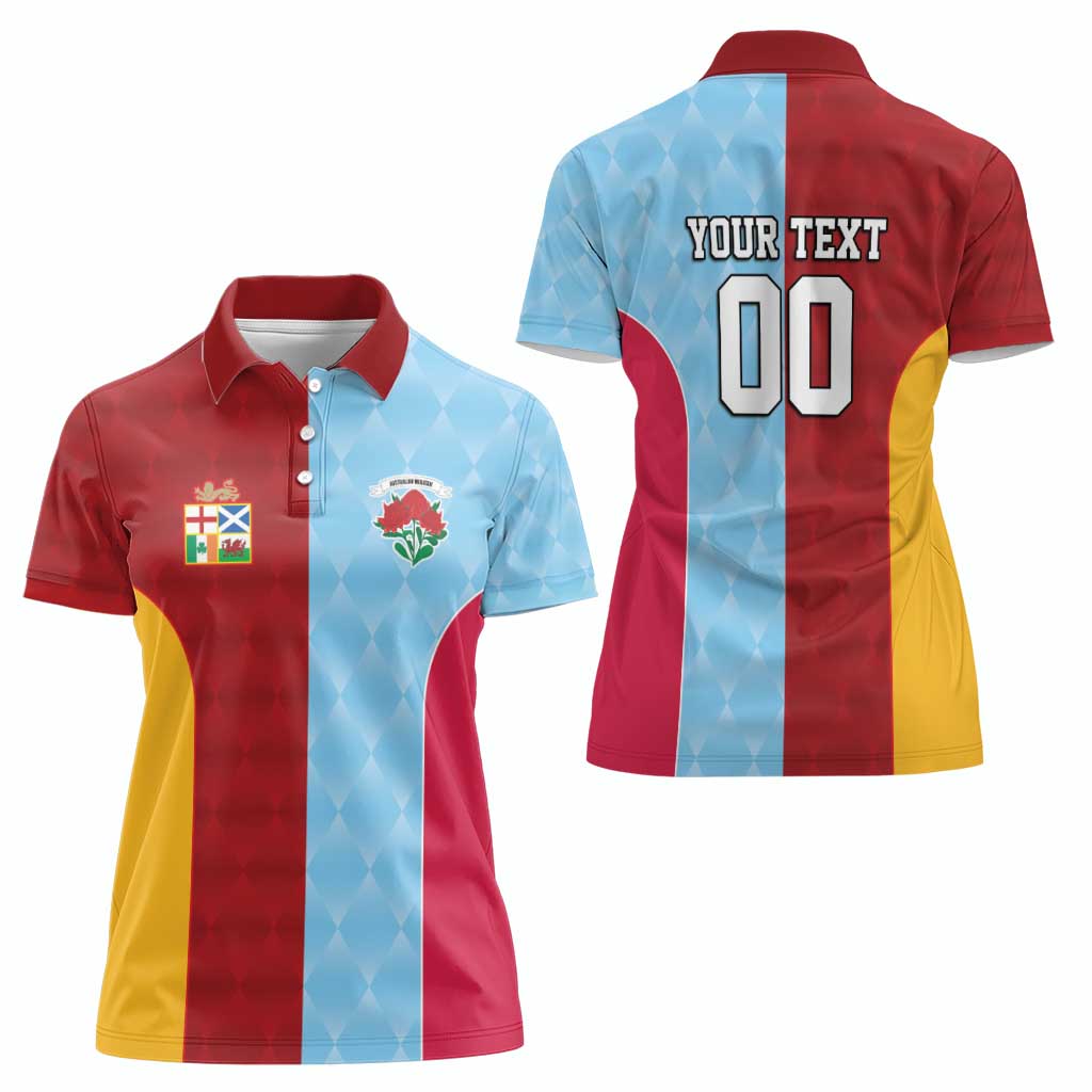 Custom British Lions Australia Waratahs Women Polo Shirt Sporty Style