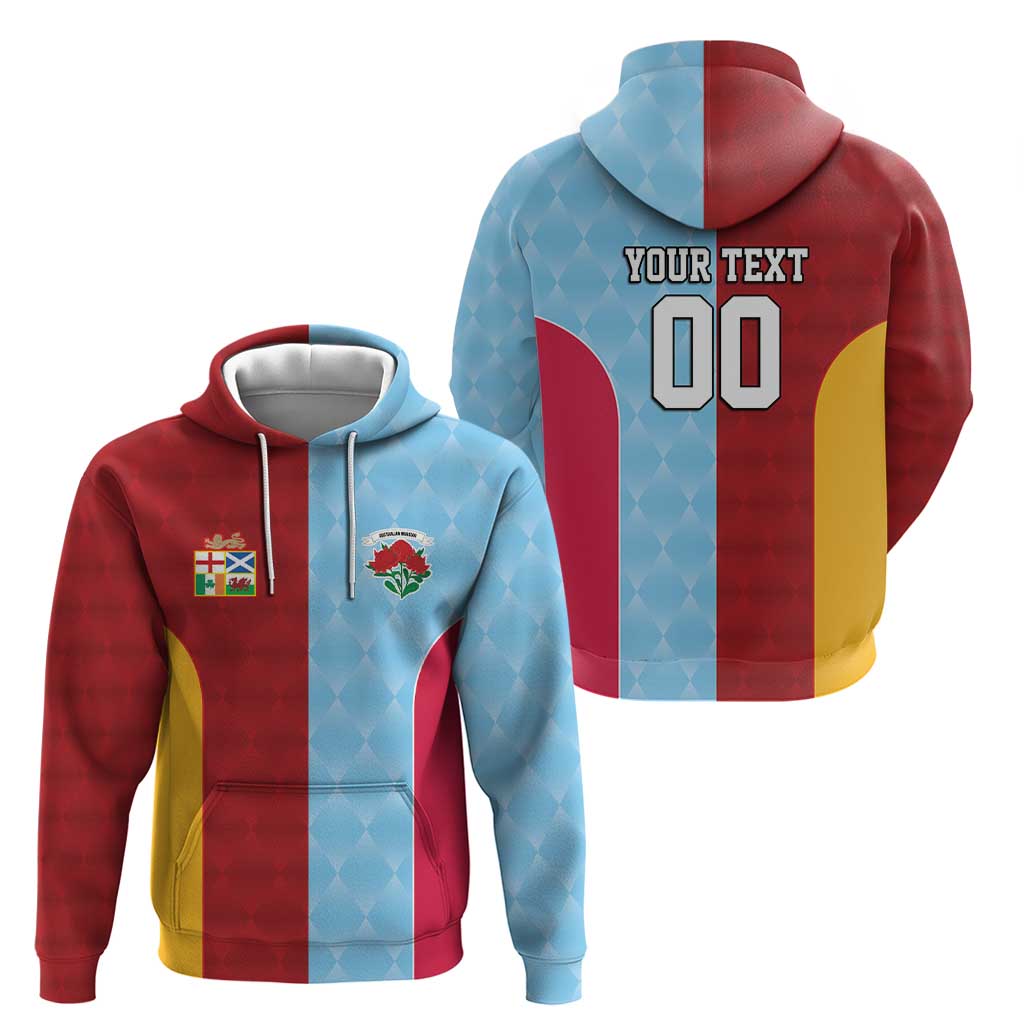 Custom British Lions Australia Waratahs Zip Hoodie Sporty Style