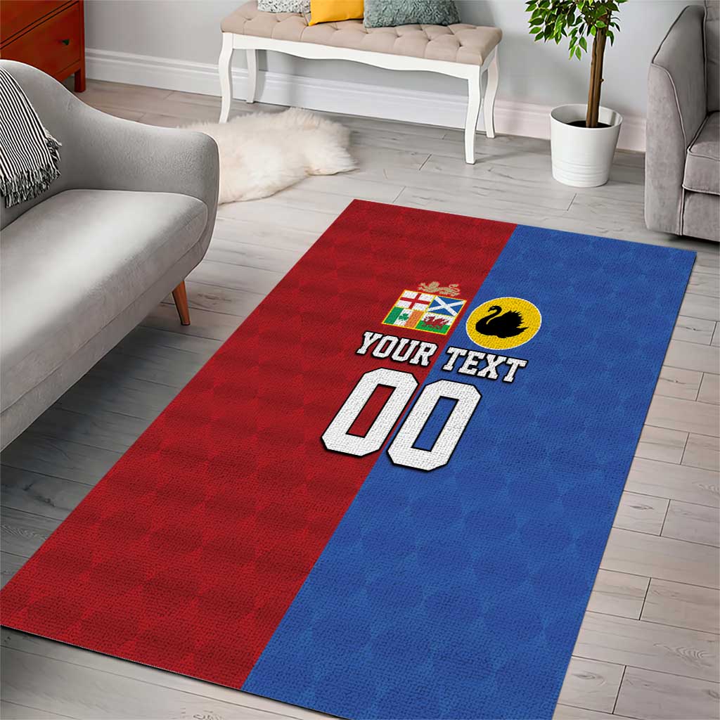 Custom British Lions Australia Western Force Area Rug Sporty Style