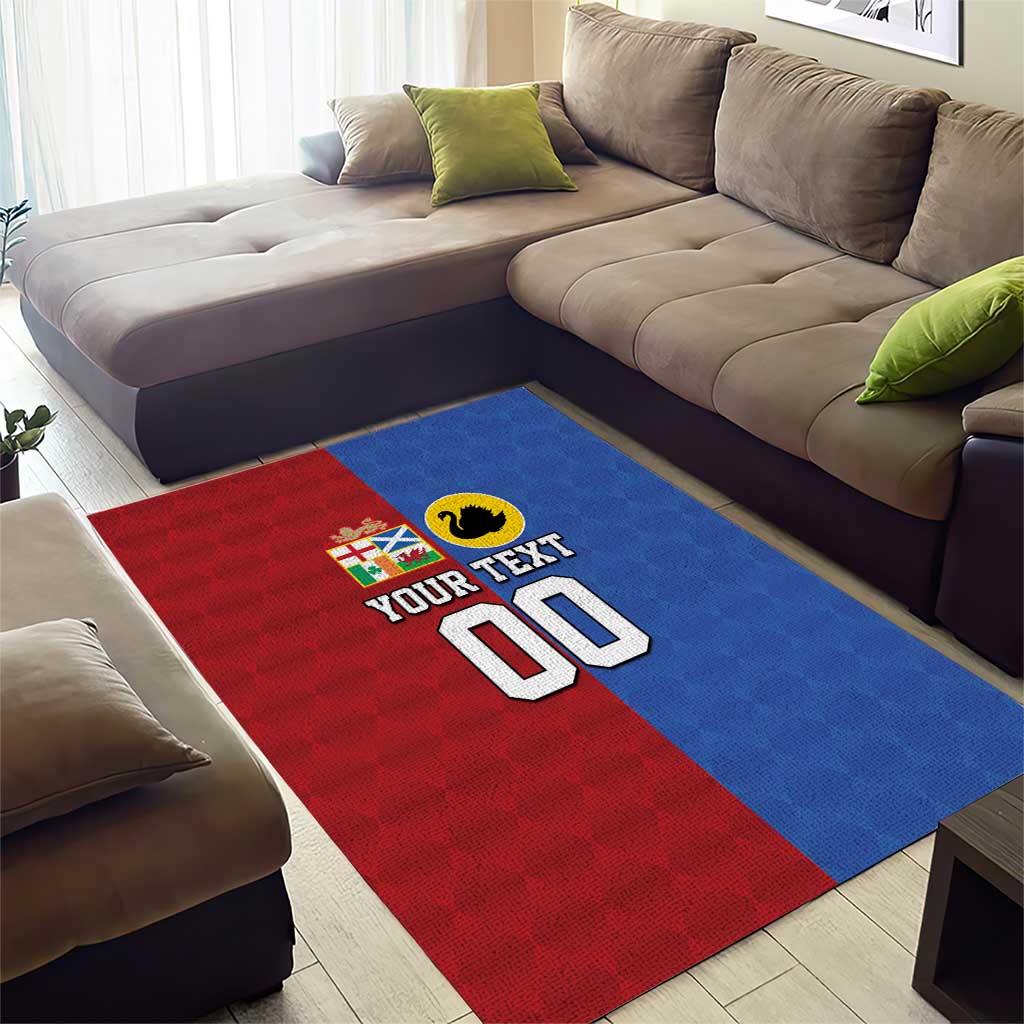 Custom British Lions Australia Western Force Area Rug Sporty Style
