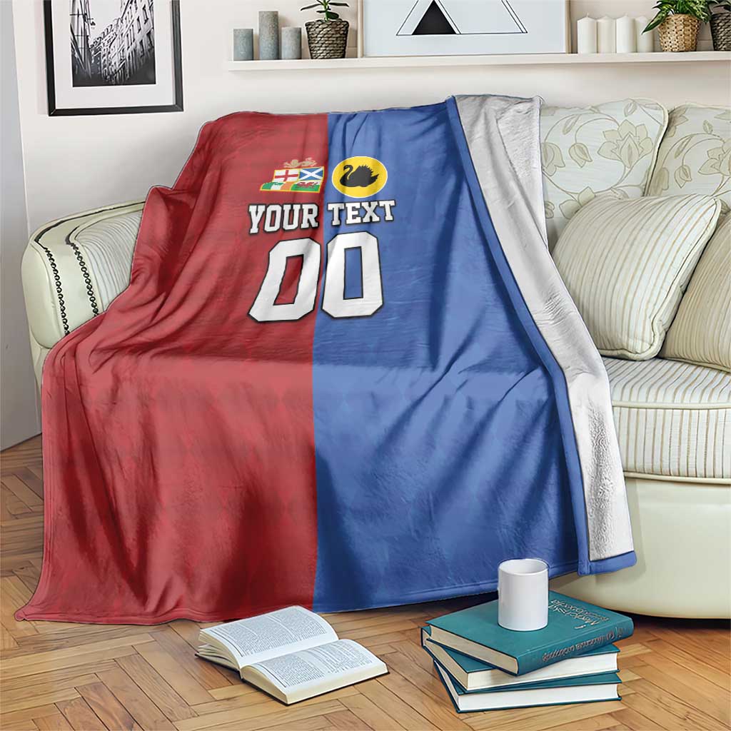 Custom British Lions Australia Western Force Blanket Sporty Style