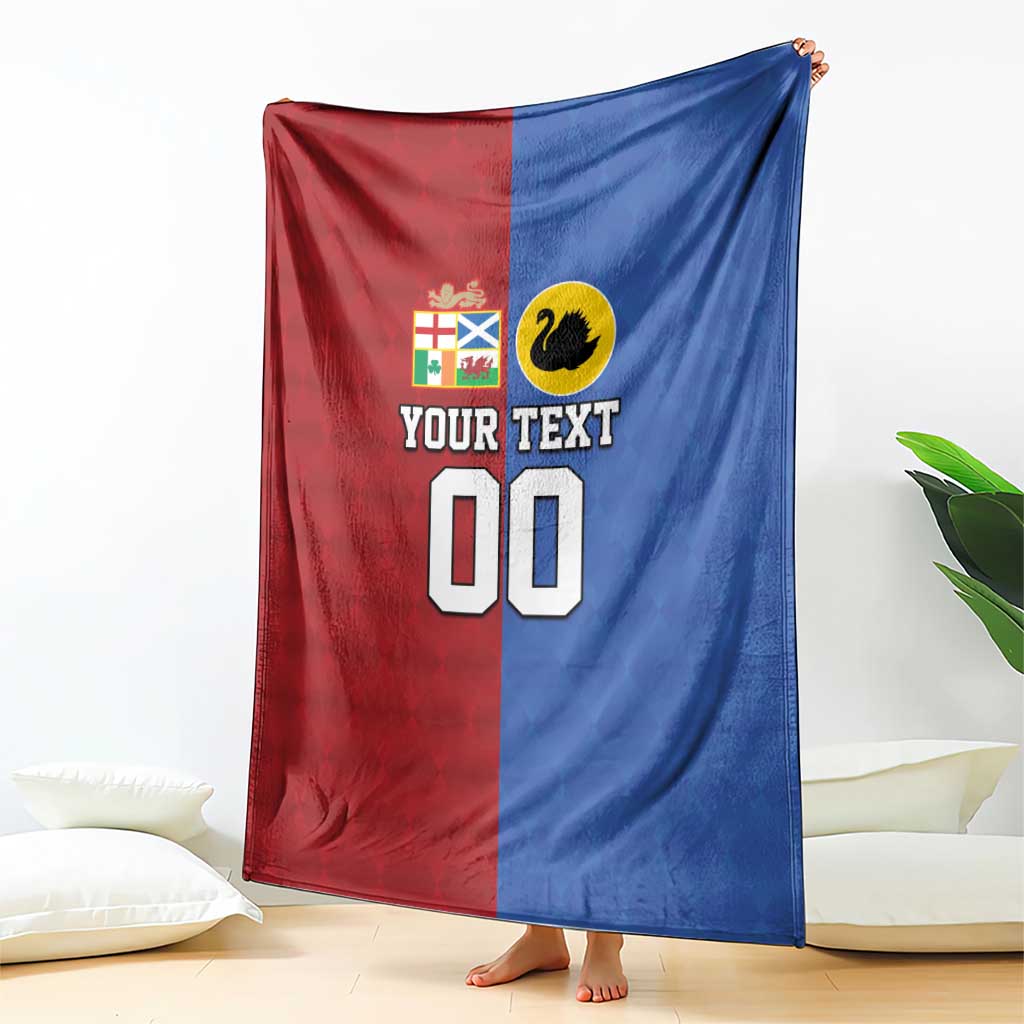 Custom British Lions Australia Western Force Blanket Sporty Style