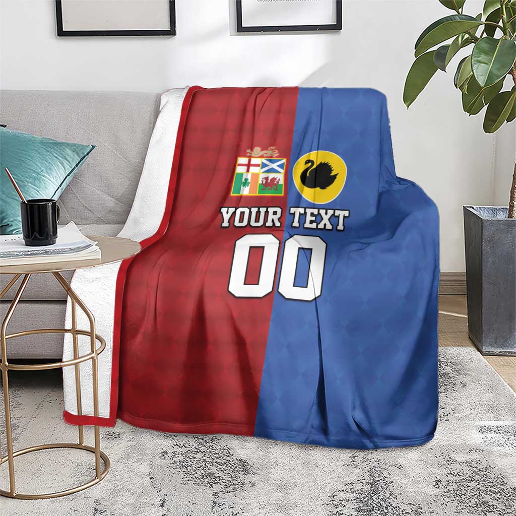 Custom British Lions Australia Western Force Blanket Sporty Style