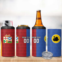 Custom British Lions Australia Western Force 4 in 1 Can Cooler Tumbler Sporty Style