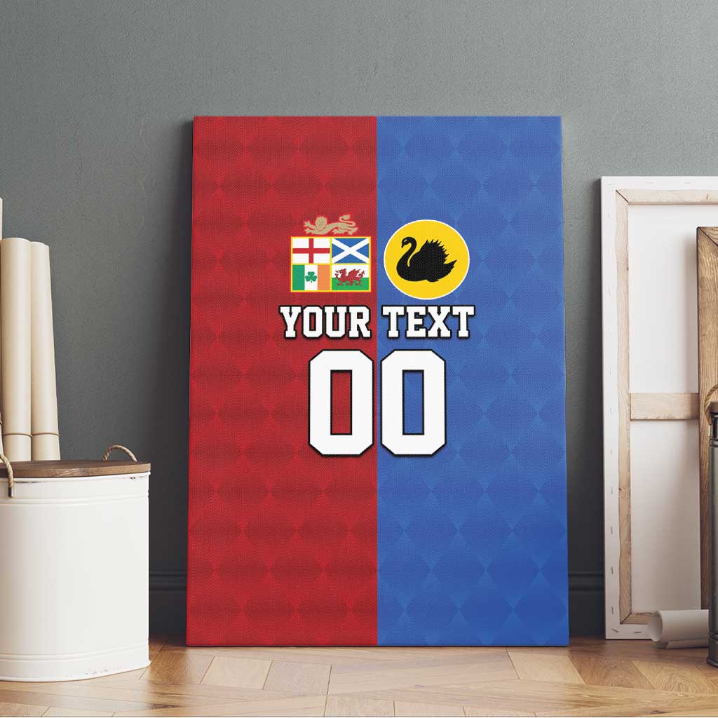 Custom British Lions Australia Western Force Canvas Wall Art Sporty Style