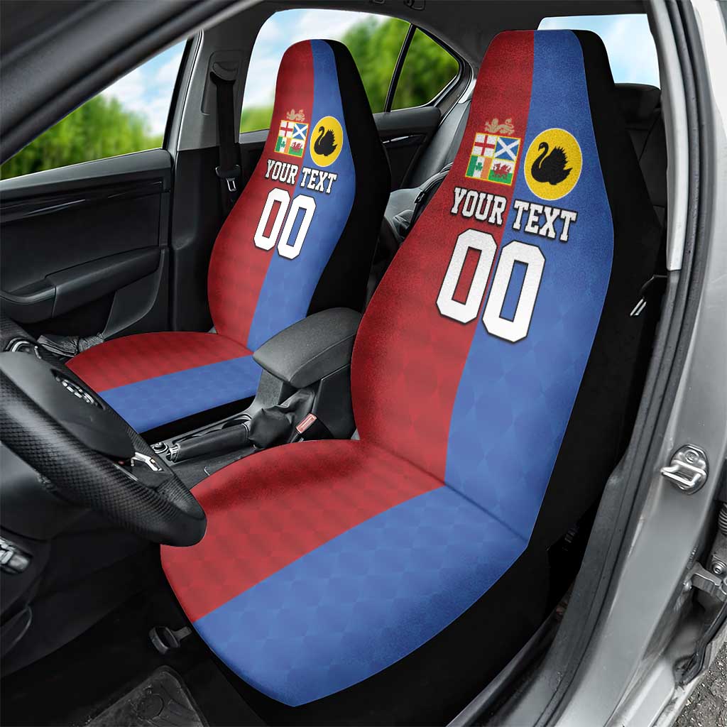 Custom British Lions Australia Western Force Car Seat Cover Sporty Style