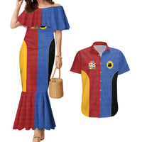 Custom British Lions Australia Western Force Couples Matching Mermaid Dress and Hawaiian Shirt Sporty Style