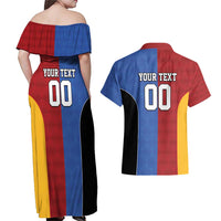 Custom British Lions Australia Western Force Couples Matching Off Shoulder Maxi Dress and Hawaiian Shirt Sporty Style