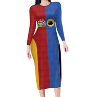 Custom British Lions Australia Western Force Family Matching Long Sleeve Bodycon Dress and Hawaiian Shirt Sporty Style
