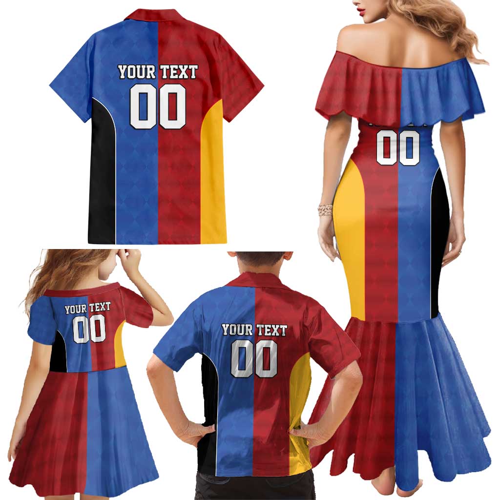 Custom British Lions Australia Western Force Family Matching Mermaid Dress and Hawaiian Shirt Sporty Style