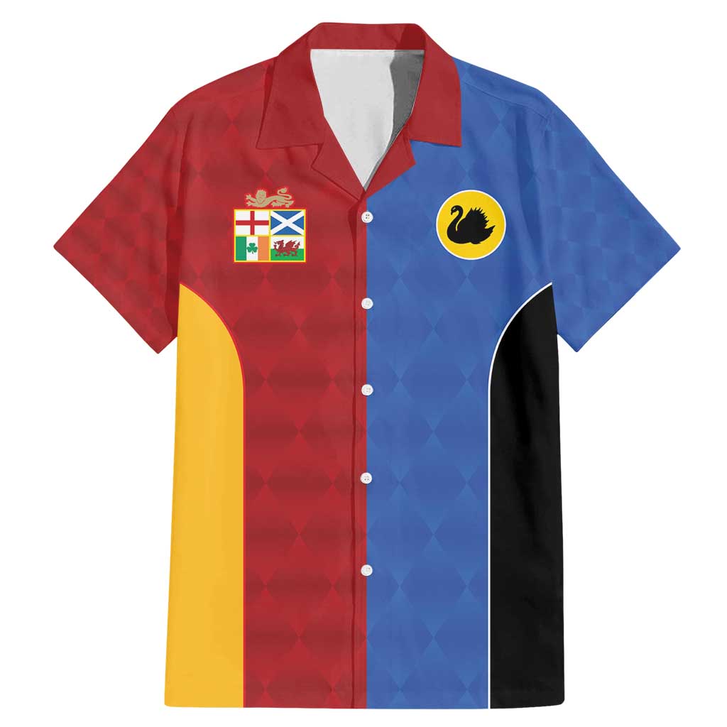 Custom British Lions Australia Western Force Family Matching Mermaid Dress and Hawaiian Shirt Sporty Style