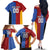 Custom British Lions Australia Western Force Family Matching Off The Shoulder Long Sleeve Dress and Hawaiian Shirt Sporty Style