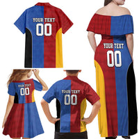 Custom British Lions Australia Western Force Family Matching Off Shoulder Maxi Dress and Hawaiian Shirt Sporty Style