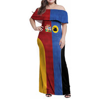 Custom British Lions Australia Western Force Family Matching Off Shoulder Maxi Dress and Hawaiian Shirt Sporty Style
