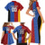 Custom British Lions Australia Western Force Family Matching Short Sleeve Bodycon Dress and Hawaiian Shirt Sporty Style