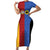 Custom British Lions Australia Western Force Family Matching Short Sleeve Bodycon Dress and Hawaiian Shirt Sporty Style