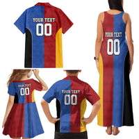 Custom British Lions Australia Western Force Family Matching Tank Maxi Dress and Hawaiian Shirt Sporty Style