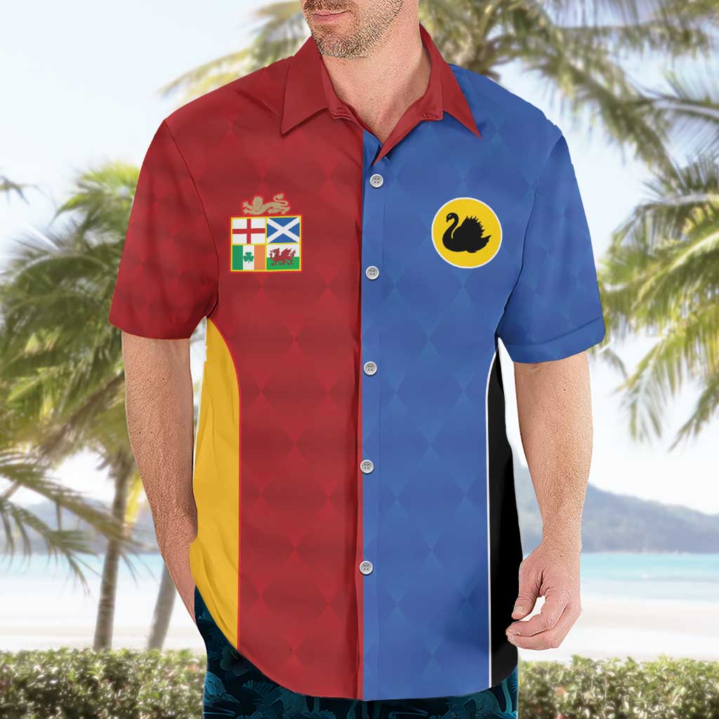 Custom British Lions Australia Western Force Hawaiian Shirt Sporty Style