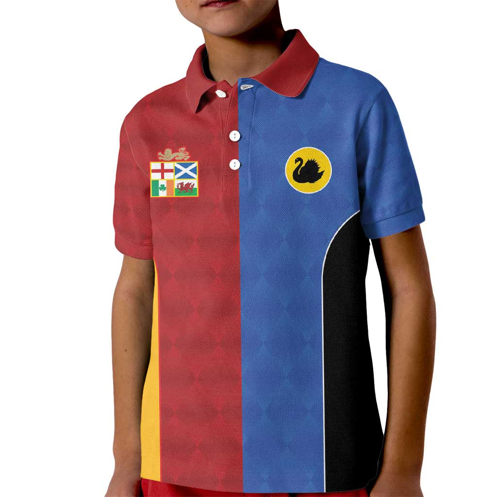 Custom British Lions Australia Western Force Kid Polo Shirt Sporty Style