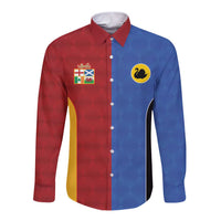 Custom British Lions Australia Western Force Long Sleeve Button Shirt Sporty Style