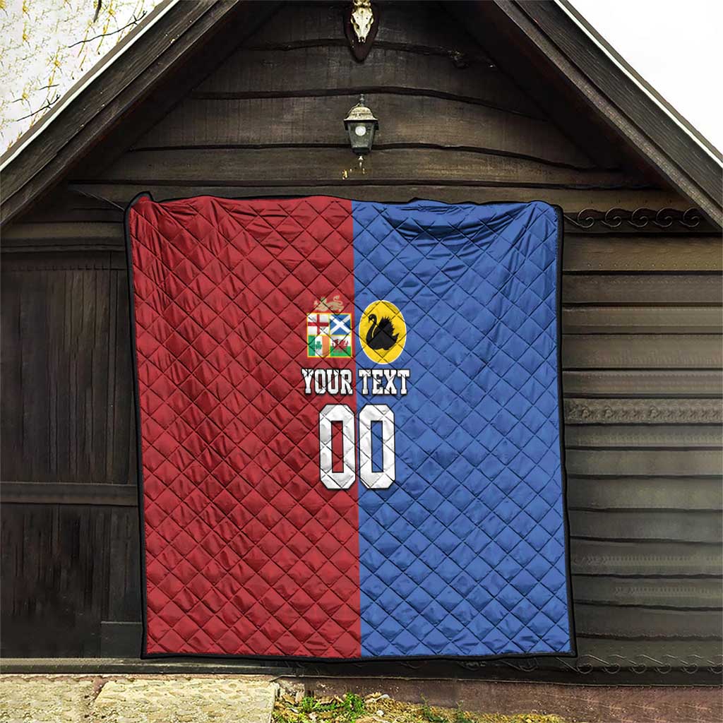 Custom British Lions Australia Western Force Quilt Sporty Style