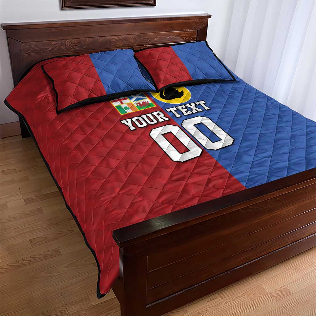 Custom British Lions Australia Western Force Quilt Bed Set Sporty Style