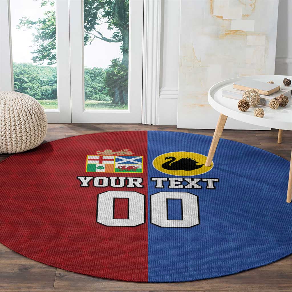 Custom British Lions Australia Western Force Round Carpet Sporty Style
