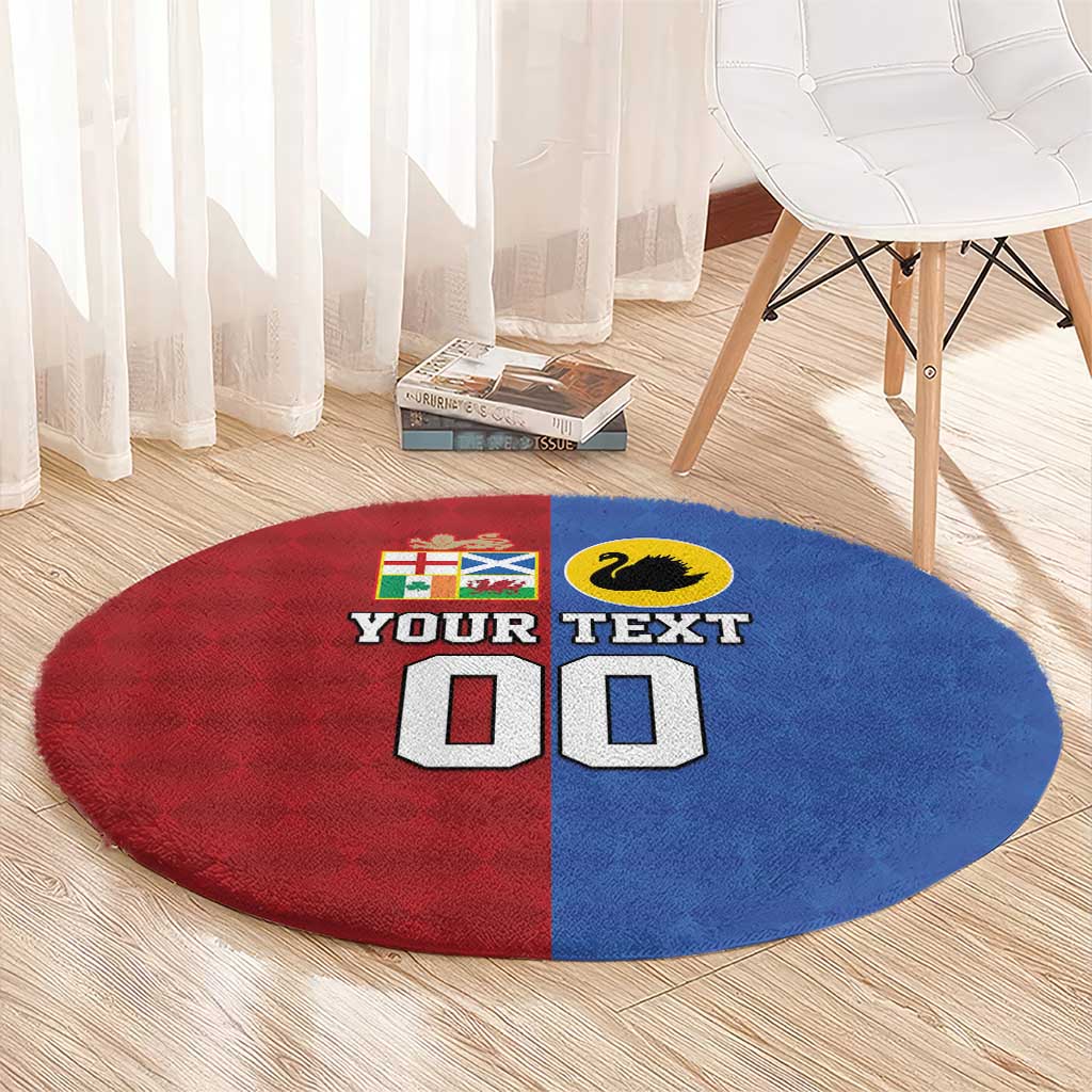 Custom British Lions Australia Western Force Round Carpet Sporty Style