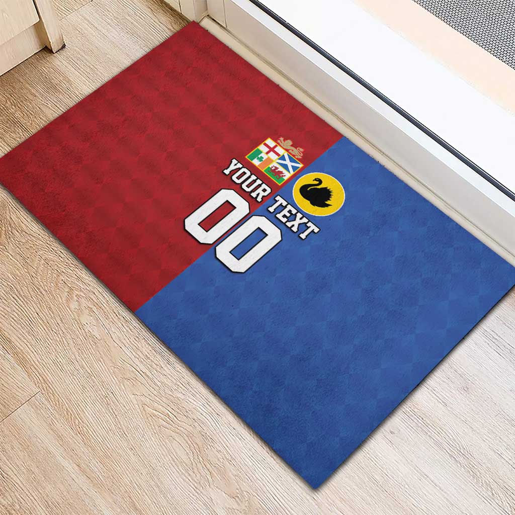 Custom British Lions Australia Western Force Rubber Doormat Sporty Style