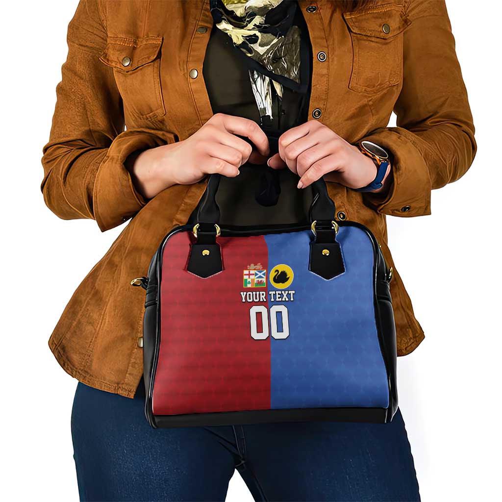 Custom British Lions Australia Western Force Shoulder Handbag Sporty Style